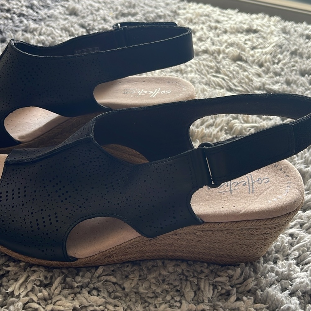 Clark’s summer Sandal black - Picture 3 of 8